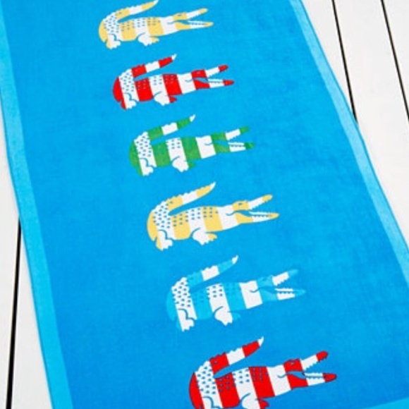 lacoste beach towel
